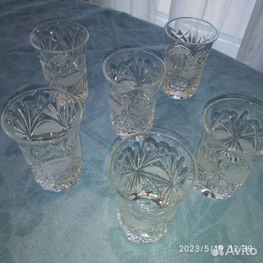 Хрустальные рюмки СССР