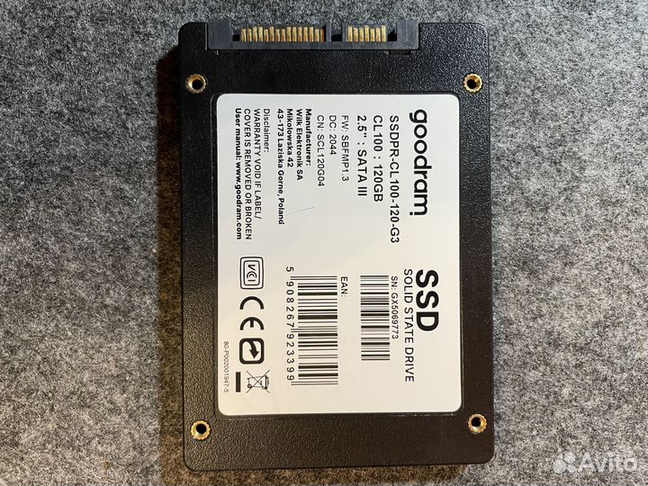 Ssd goodram 120gb