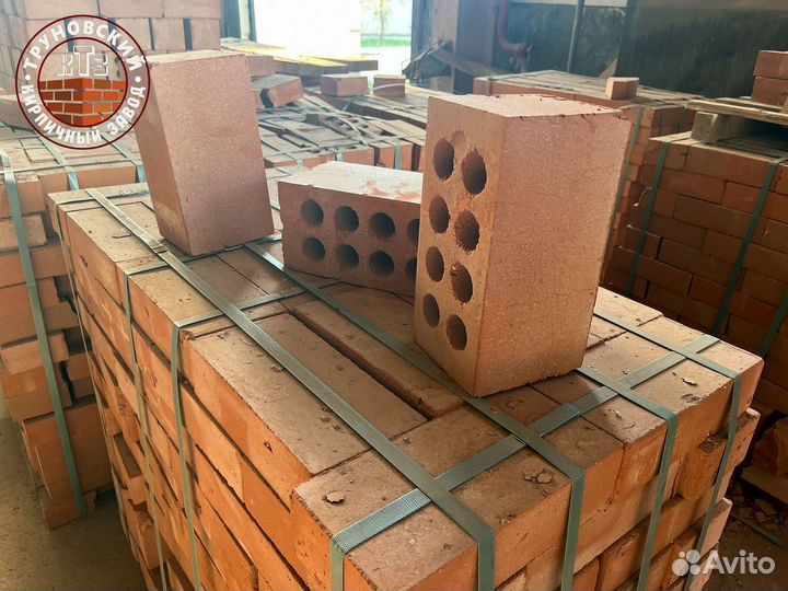 Кирпич красный, двойной м 100 / доставка