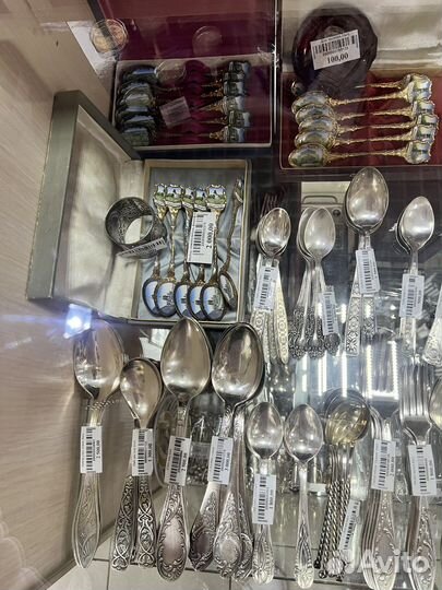 Набор столовых приборов. Мельхиор