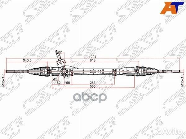 Рейка рулевая mitsubishi ASX 10/outlander 12
