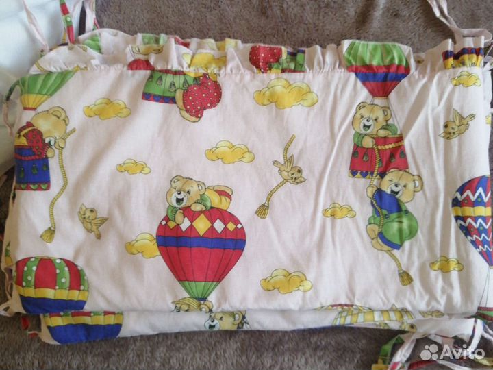 Бортики на кроватку и балдахин