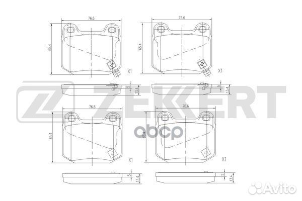 Колодки торм. диск. задн. Nissan 350 Z (Z33 Z34