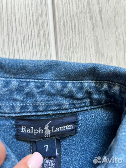 Ralph lauren рубашка джинсовая