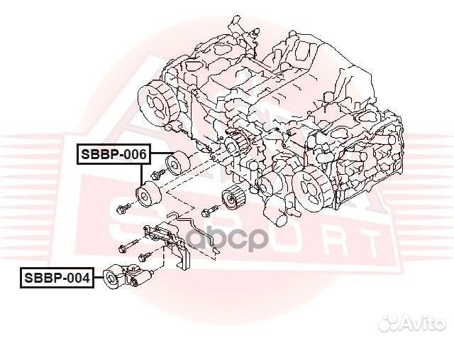 Sbbp004 asva ролик натяжной sbbp-004 asva