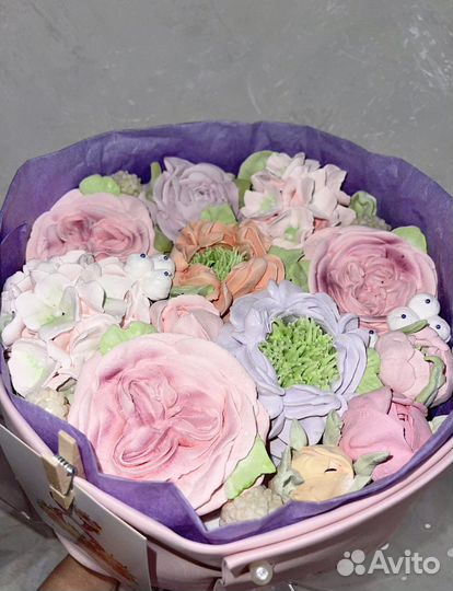 Подарок на День матери,зефир,зефирные букеты