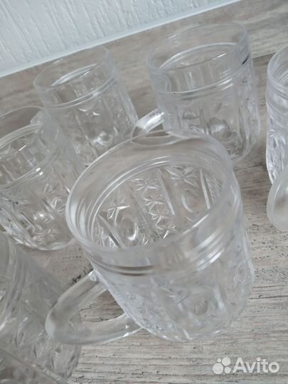 Кружки СССР стекло 6 шт