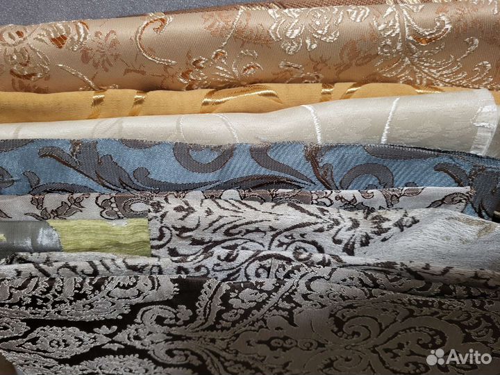 Остатки обрезки кусочки лоскуты от пошива штор