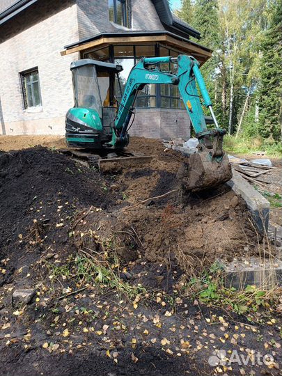 Услуги миниэкскаватора