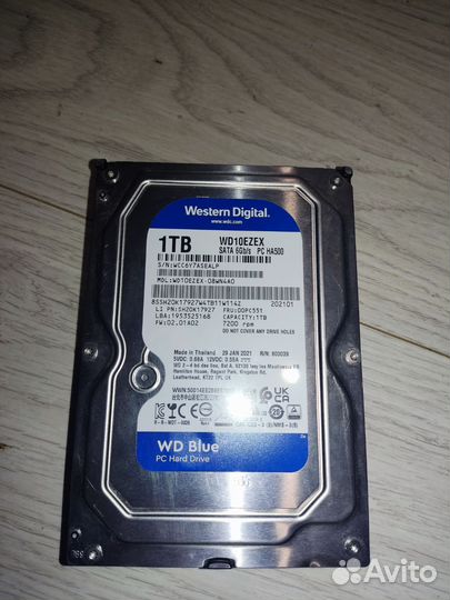 Жесткий диск wd blue 1tb