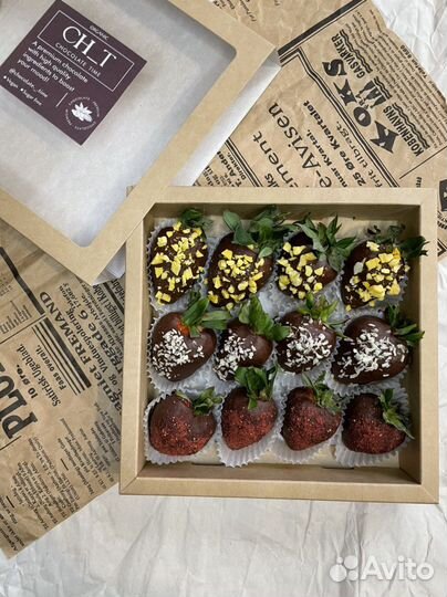 Клубника в шоколаде без сахара