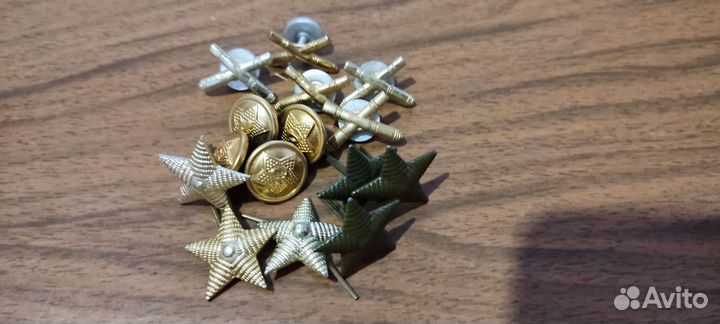 Эмблемы, пуговицы, звезды на погоны СССР