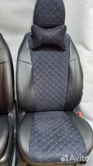 Чехлы на Киа Сид с алькантарой