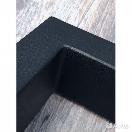 Подстолье опора для стола 900 350 40х20 треугольное металлическое барное черное Лофт