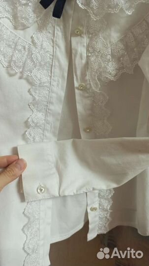 Рубашка блуза школьная нарядная в 1 класс 122-128р