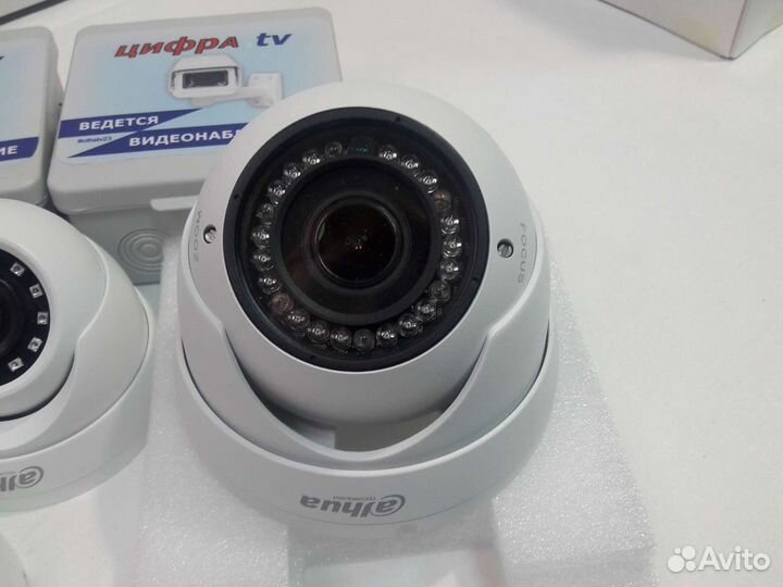 Видеонаблюдение 4Мп регистратор Dahua 6 камер