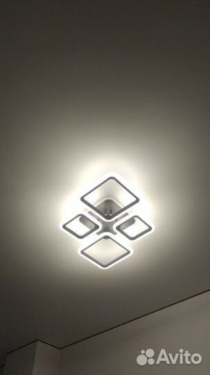 Установка люстры