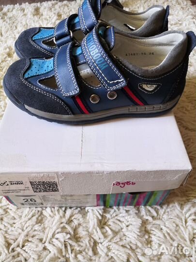 Кожанные туфли orthoboom 26 размер