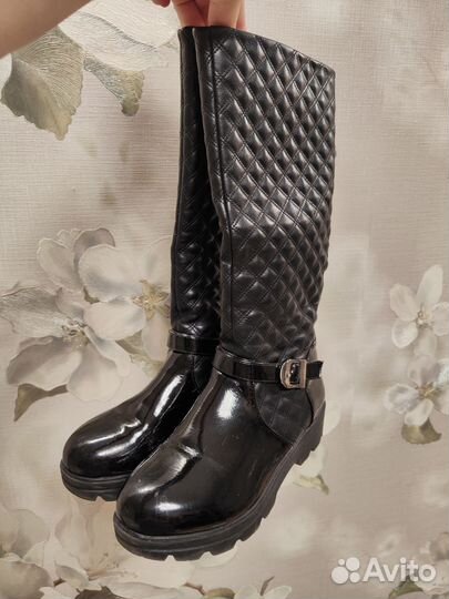 Сапоги демисезонные для девочки р-р 33 - 34