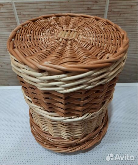 Плетёная из ивы ёмкость для кухни, объём 3 л