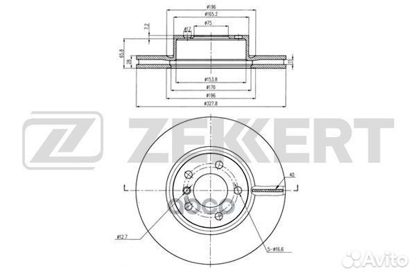 Диск торм. перед. BMW X3 (F25) 10- X4 (F26) 14