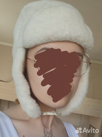 Шапка ушанка женская bershka