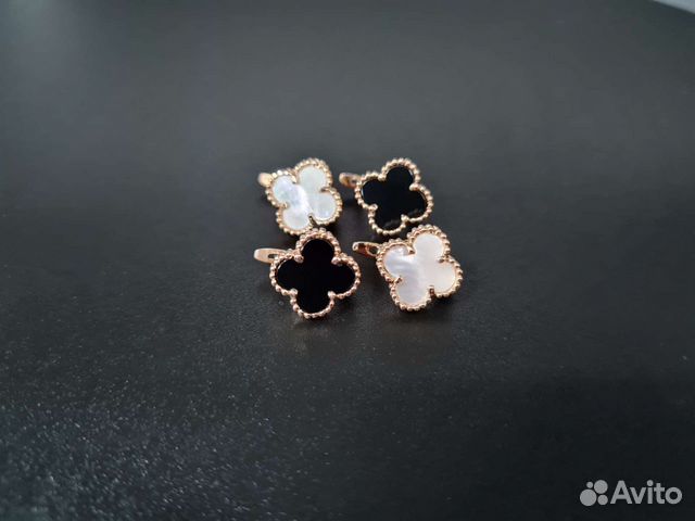 Золотые серьги. Клевер