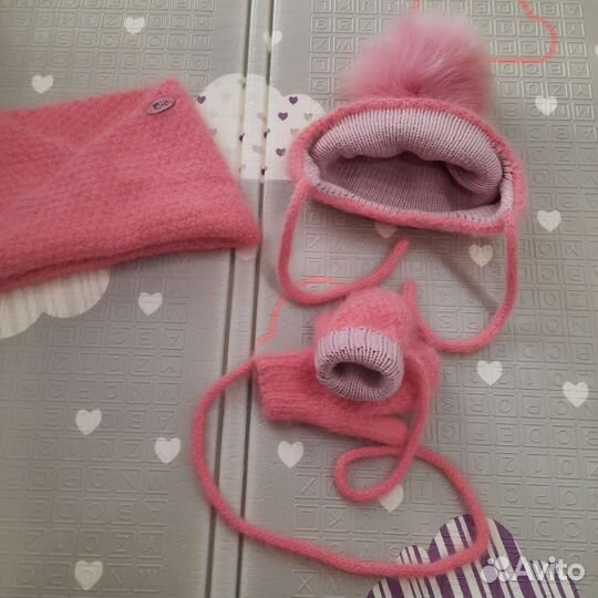 Комплект шапка, шарф