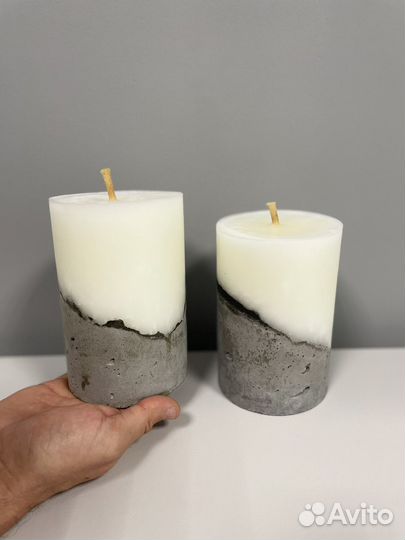 Свечи на бетоне