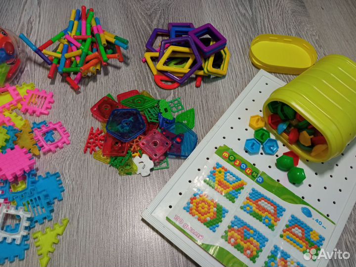 Мозаика,игры, магнитный конструктор, развивашки