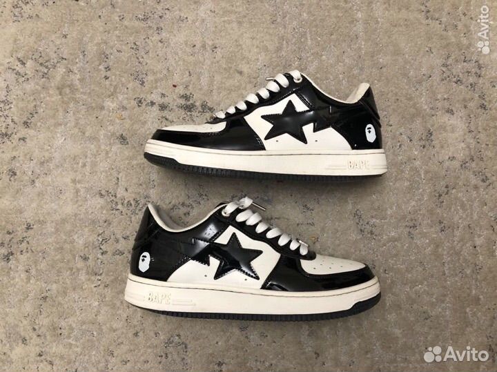 Bape sta black patent