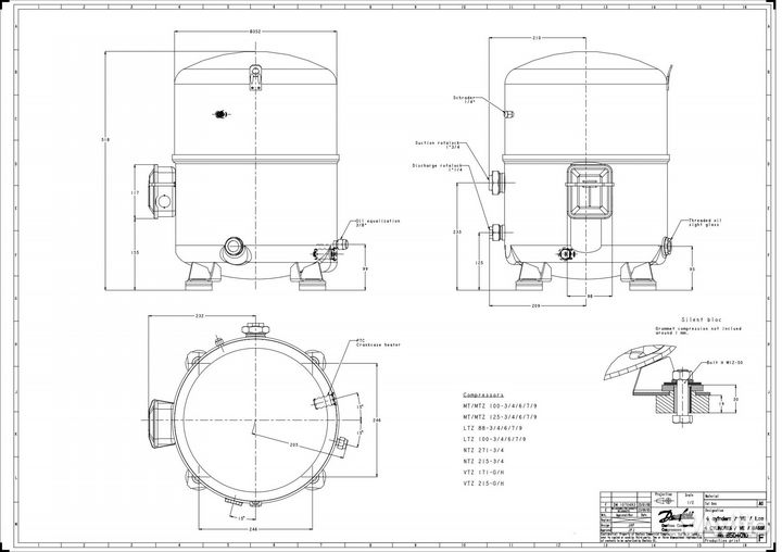 Компрессор Danfoss MT125-4V