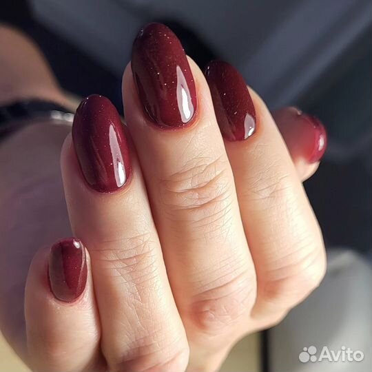 Маникюр с покрытием гель-лак, наращивание