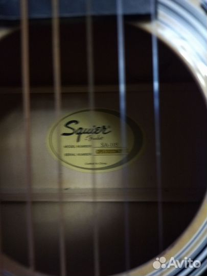 Акустическая гитара fender squier
