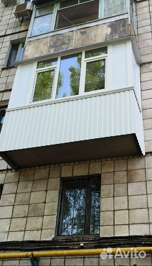 Балкон с отделкой