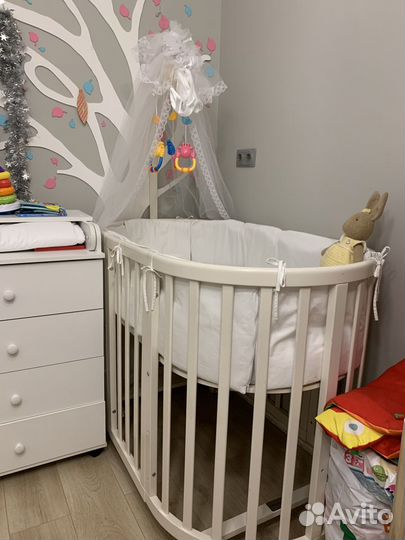 Кроватка трансформер ellipsebad 6в1