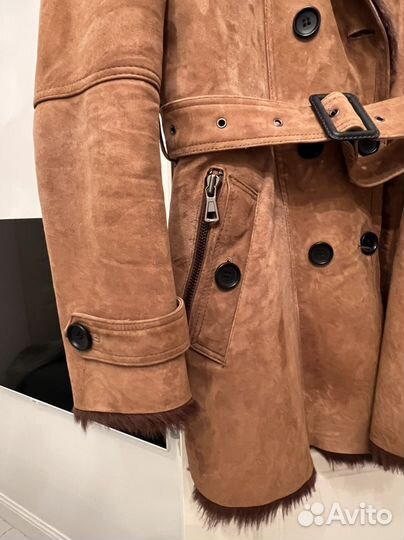 Дубленка стиль Burberry