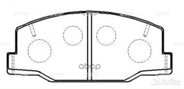 CKT-15 Колодки тормозные дисковые перед G
