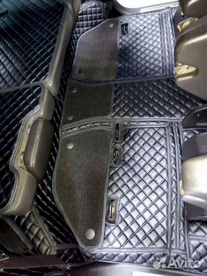 3D коврики из экокожи Alphard