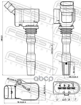 Катушка зажигания 23640003 Febest