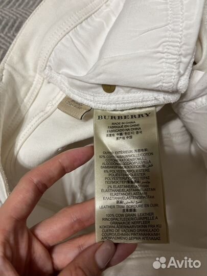 Джинсы burberry brit skinny