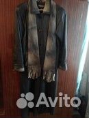 Плащ кожаный