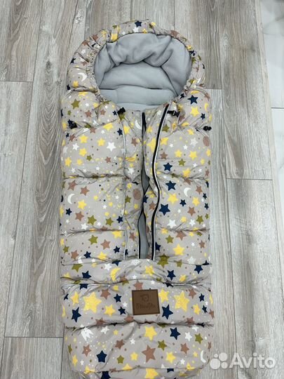 Зимний конверт в коляску