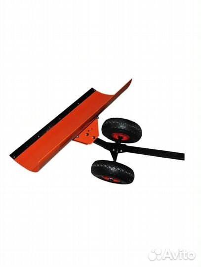 Скребок для снега на колесах