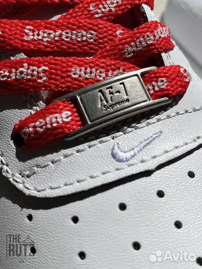 Кроссовки Nike Air Force 1 low white supreme