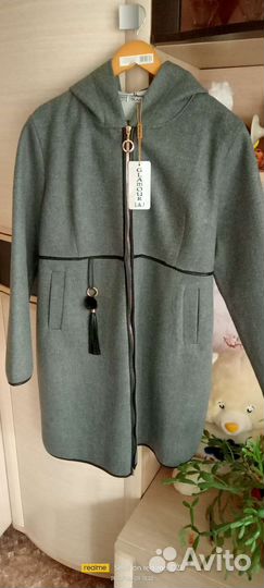 Пальто женское осень весна 54 размер