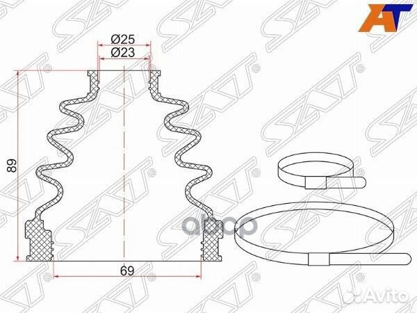 Пыльник шрус внутренний nissan teana J31/J32R/X