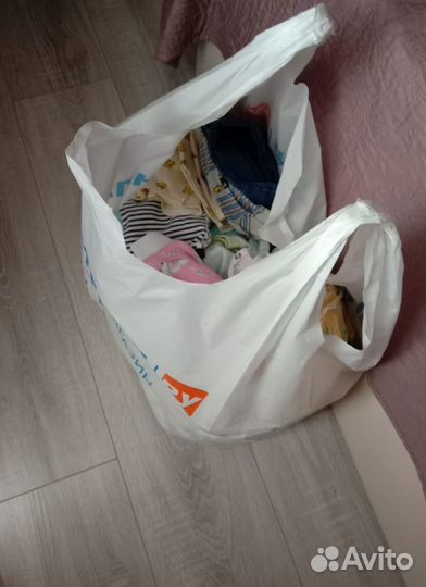 Вещи детские и женские разного состояния пакет