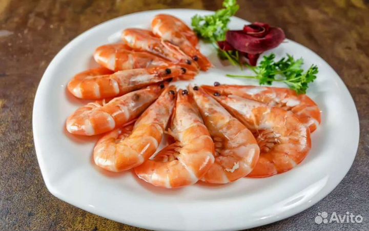 Креветки королевские. Мидии