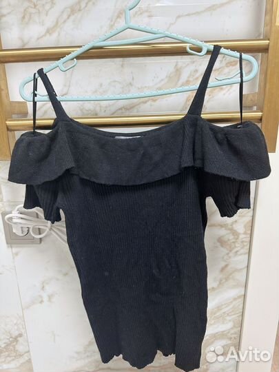 Топ вязаный в рубчик